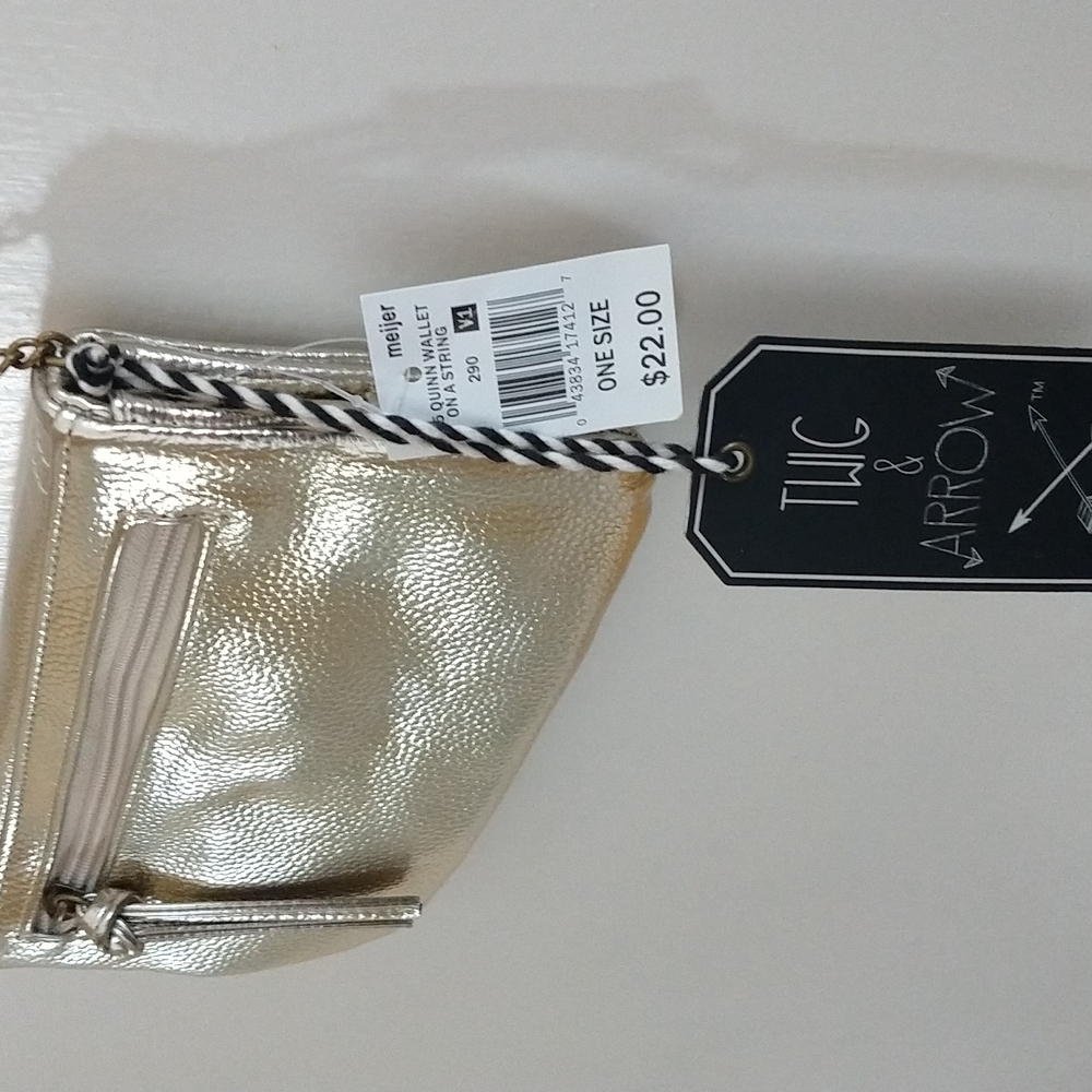 Twig and Arrow Gold Clutch or Crossbody - Picture 4 of 7